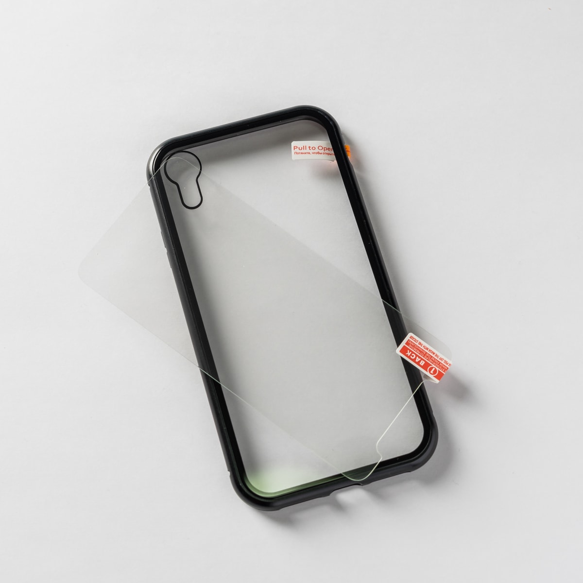 MAGNETICA DE VIDRIO NEGRO IPHONE XR1