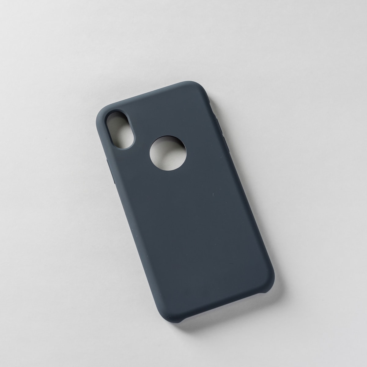 SILICONA SIN LOGO AZUL IPHONE X/XS1