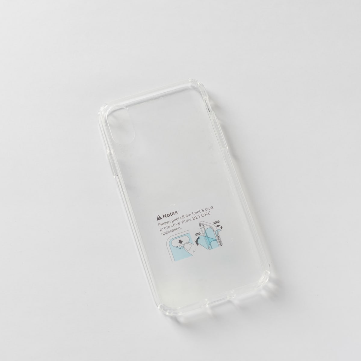 TRANSPARENTE + BORDE TRANSPARENTE IPHONE X/XS1