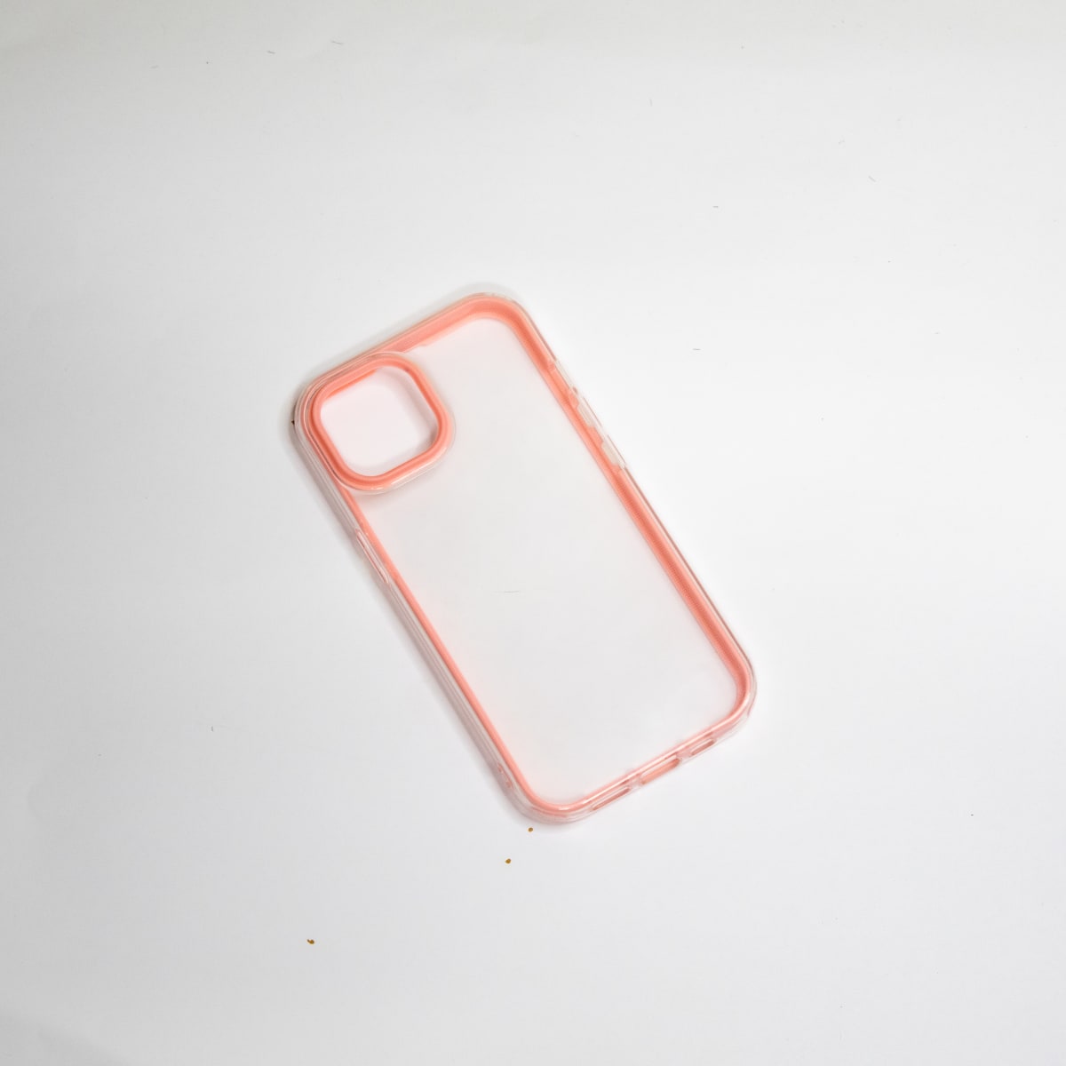 TRANSPARENTE CON BUMPER COLOR ROSADO IPHONE 15 PRO MAX1