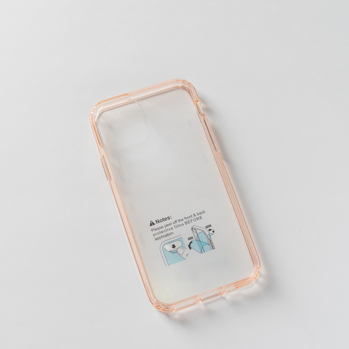 TRANSPARENTE + BORDE ROSADO IPHONE 11 PRO1