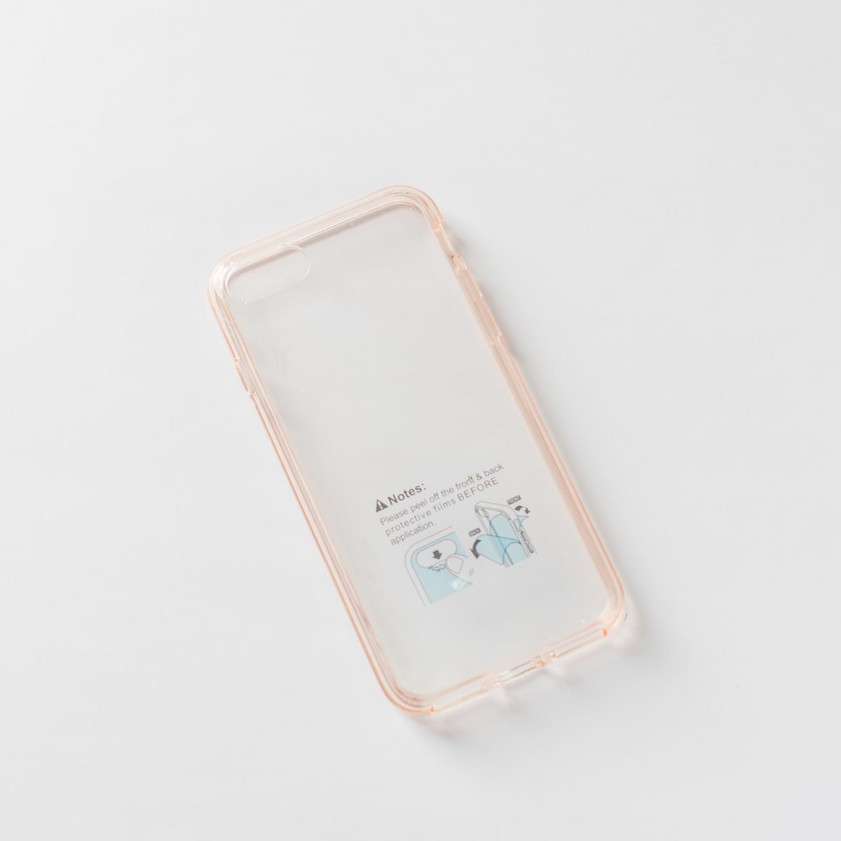 TRANSPARENTE + BORDE ROSADO IPHONE 7/8/SE21