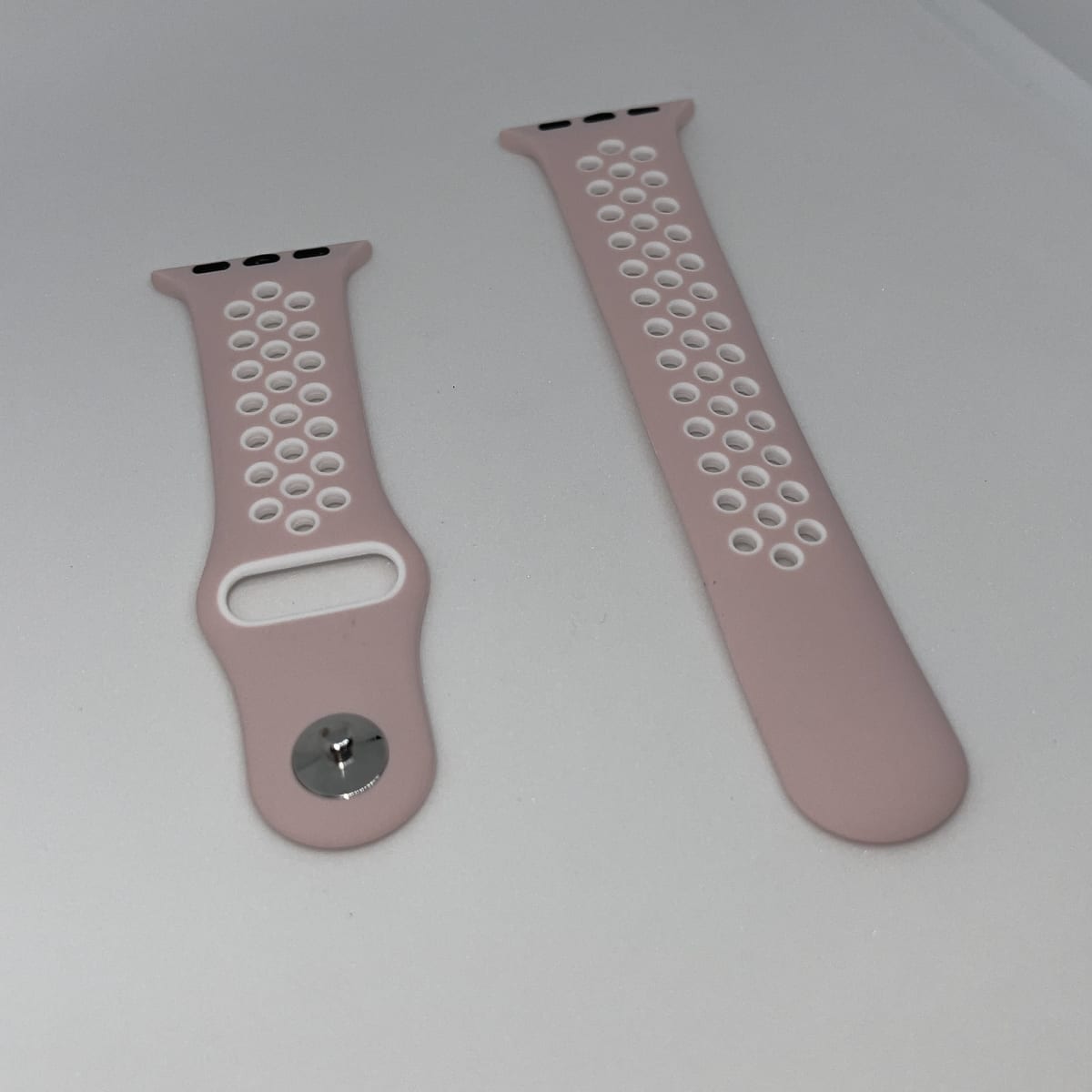 CORREA DEPORTIVA SILICONA  38-40-41MM ROSADO CREMA Y BLANCO1