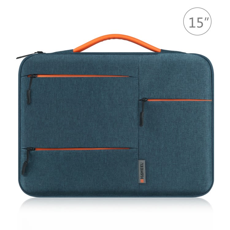 BOLSO PARA MACBOOK IMPERMEABLE CON BOLSILLOS AZUL MARINO 13.5