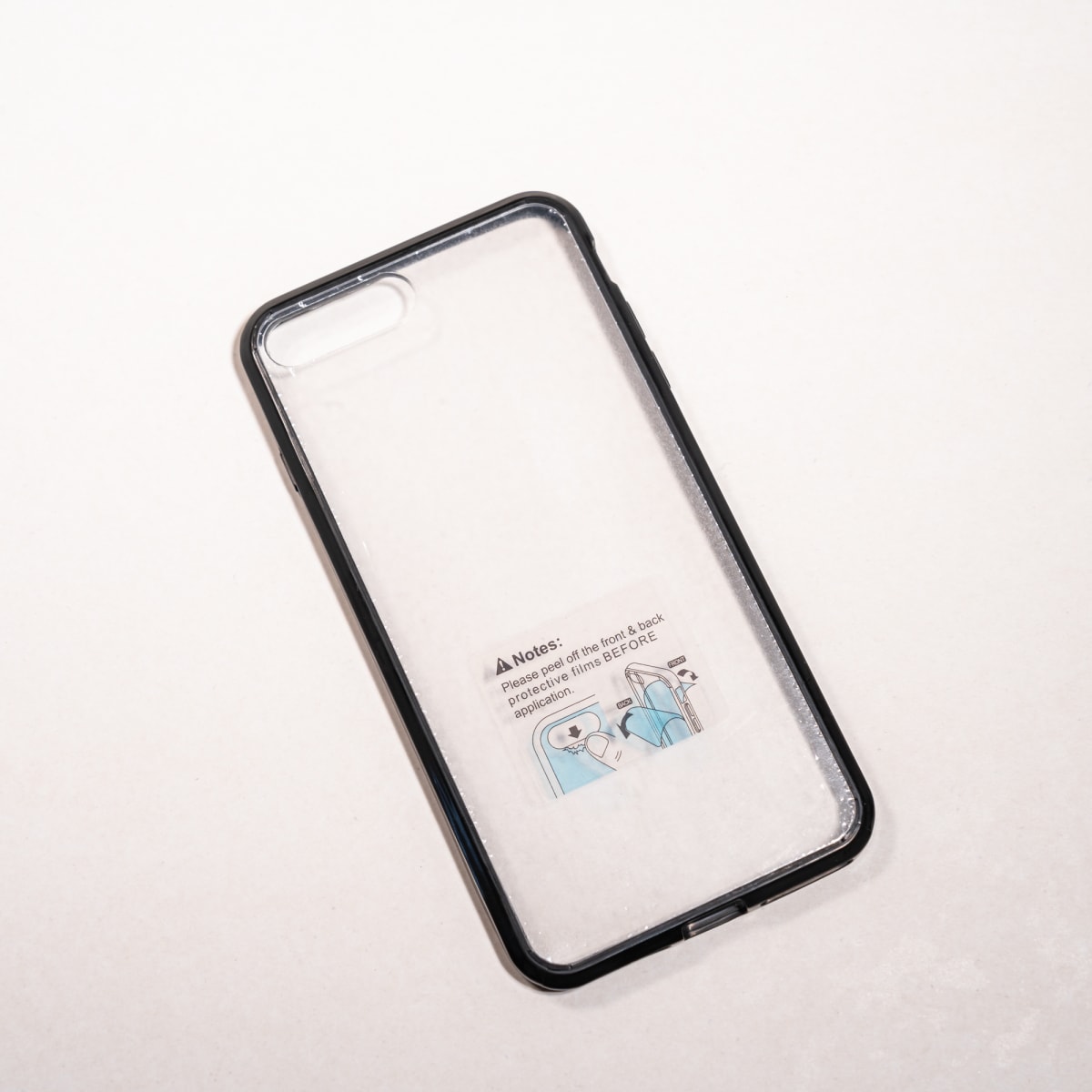 TRANSPARENTE + BORDE NEGRO IPHONE 7P/8P1