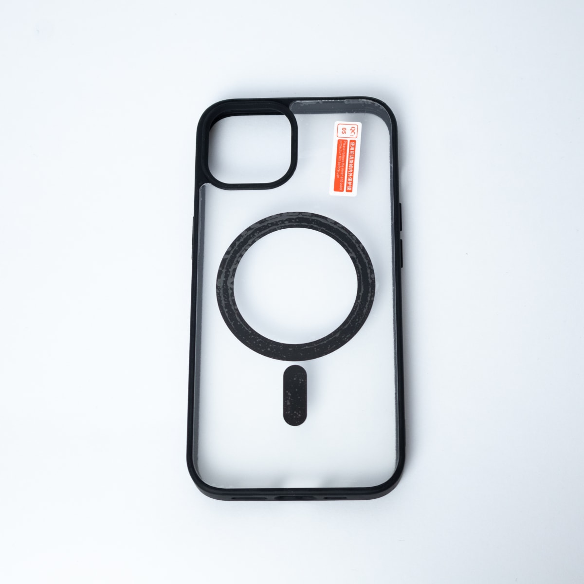 CARCASA TRANSPARENTE TPU + BORDE NEGRO IPHONE 141