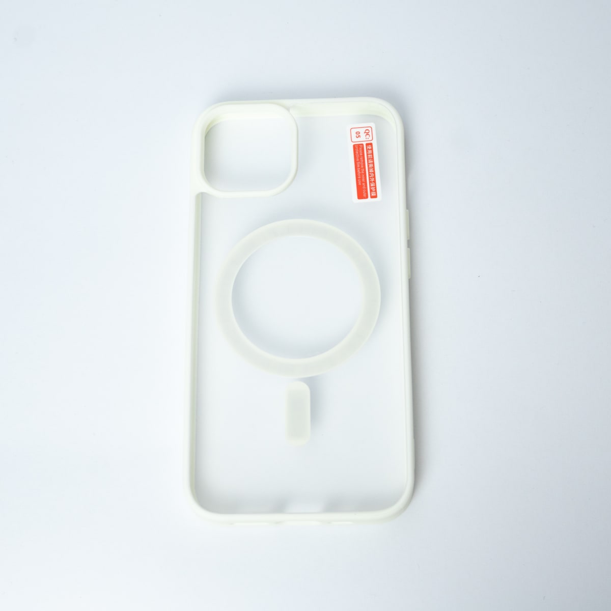 CARCASA TRANSPARENTE TPU + BORDE BLANCO IPHONE 141