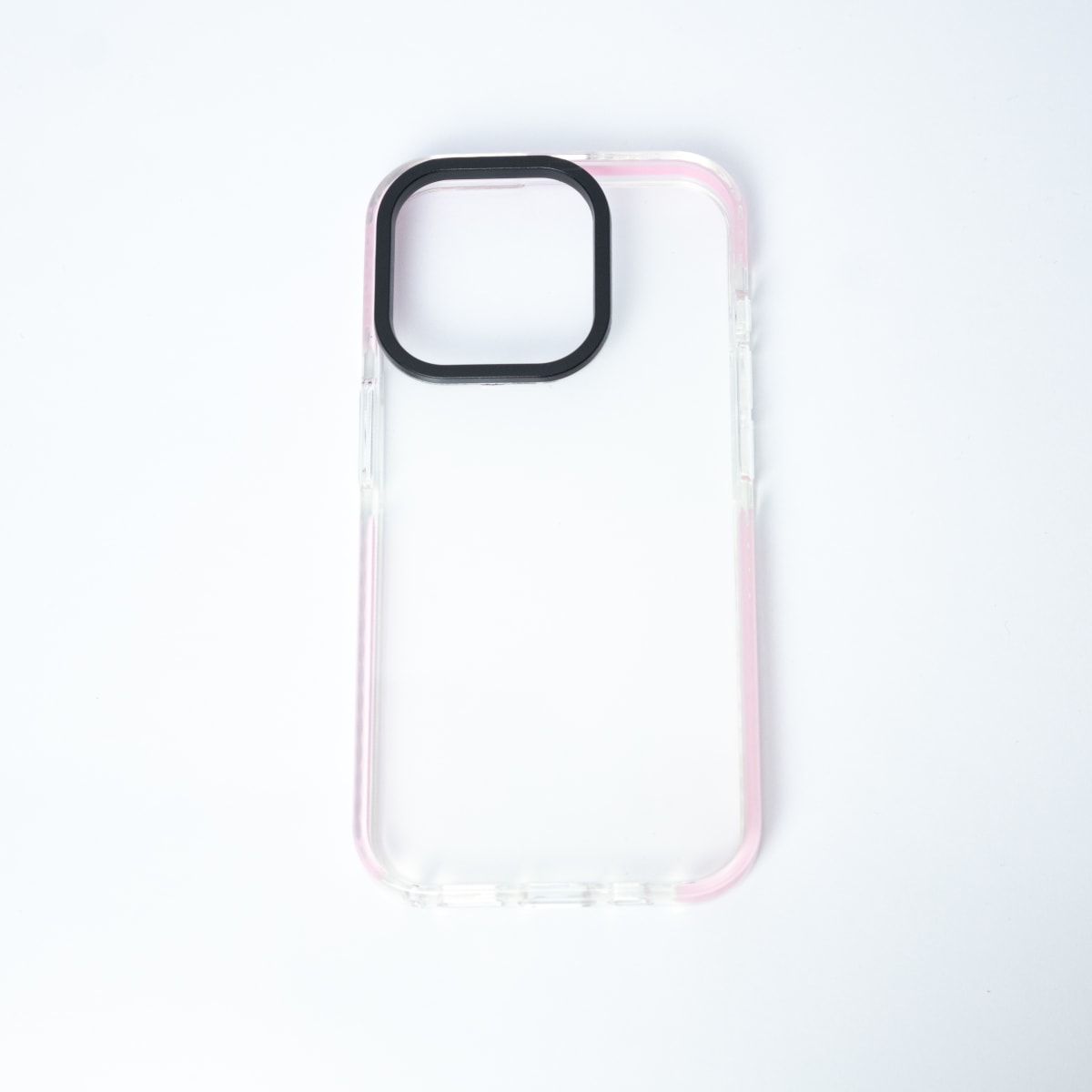 TIPO TECH 21 TRANSPARENTE BORDE ROSADO IPHONE 15 PRO MAX1