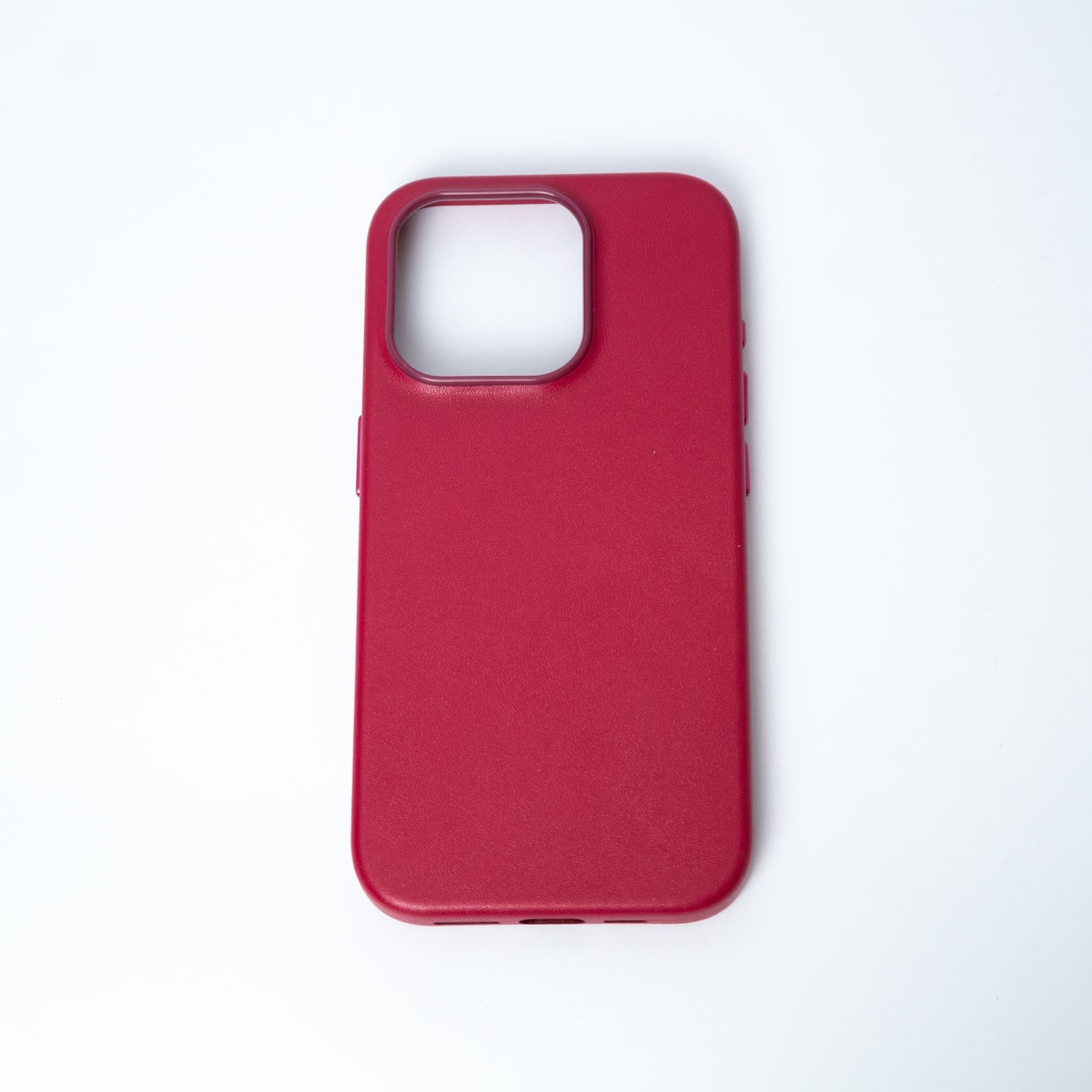 CARCASA CUERO MAGSAFE IPHONE 15 PRO ROJO1