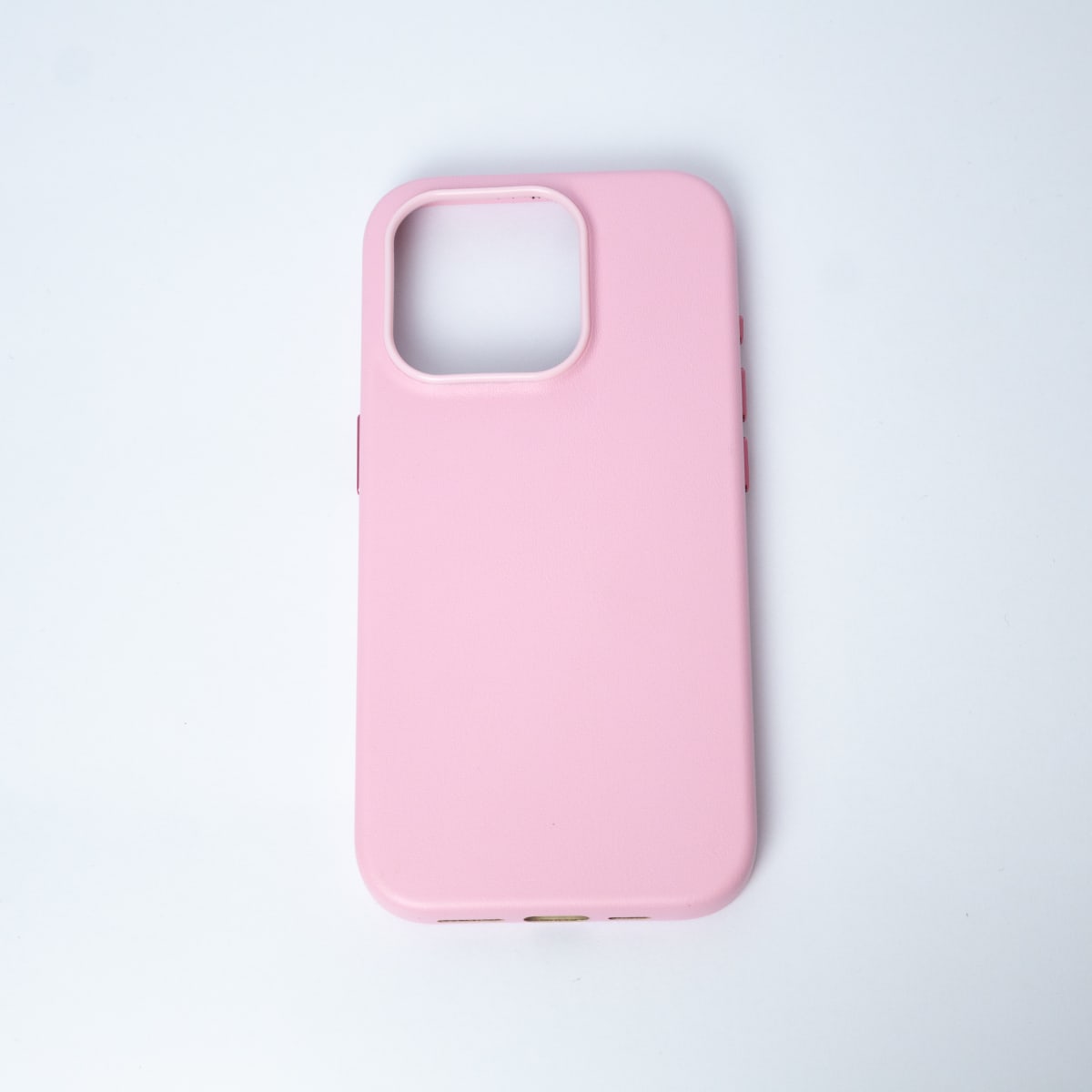 CARCASA CUERO MAGSAFE IPHONE 15 PRO ROSADO1