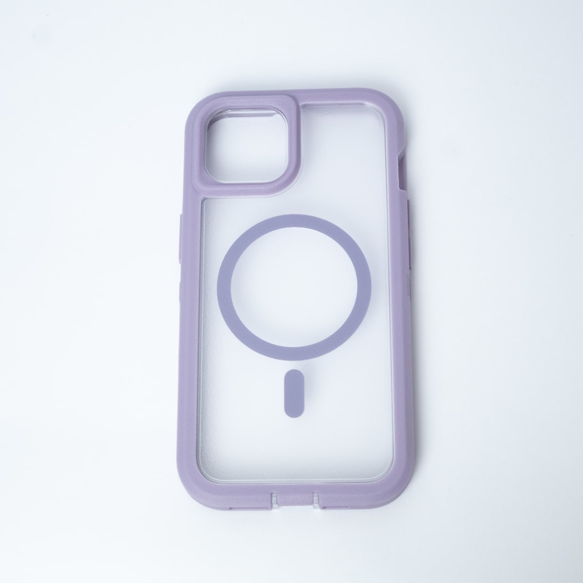 ANTIGOLPES MAGSAFE IPHONE 11 TRANSPARENTE BORDE LILA1