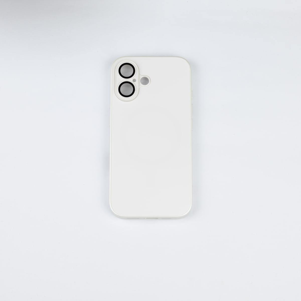 CARCASA AG VIDRIO METALIZADO MATE CON MAGSAFE IPHONE 16 BLANCO1