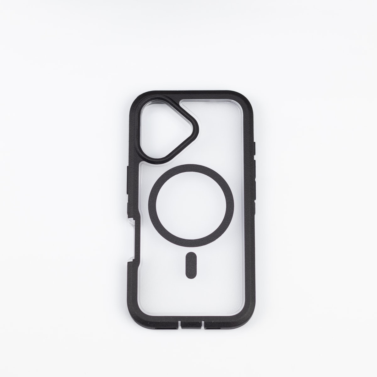 ANTIGOLPES MAGSAFE IPHONE 16 TRANSPARENTE BORDE NEGRO1