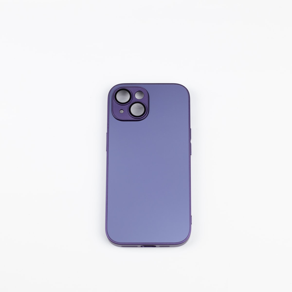 CARCASA AG VIDRIO METALIZADO MATE CON MAGSAFE IPHONE 14 LILA1