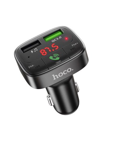 CARGADOR AUTO CON TRANSMISOR FM BLUETOOTH (E59) HOCO3