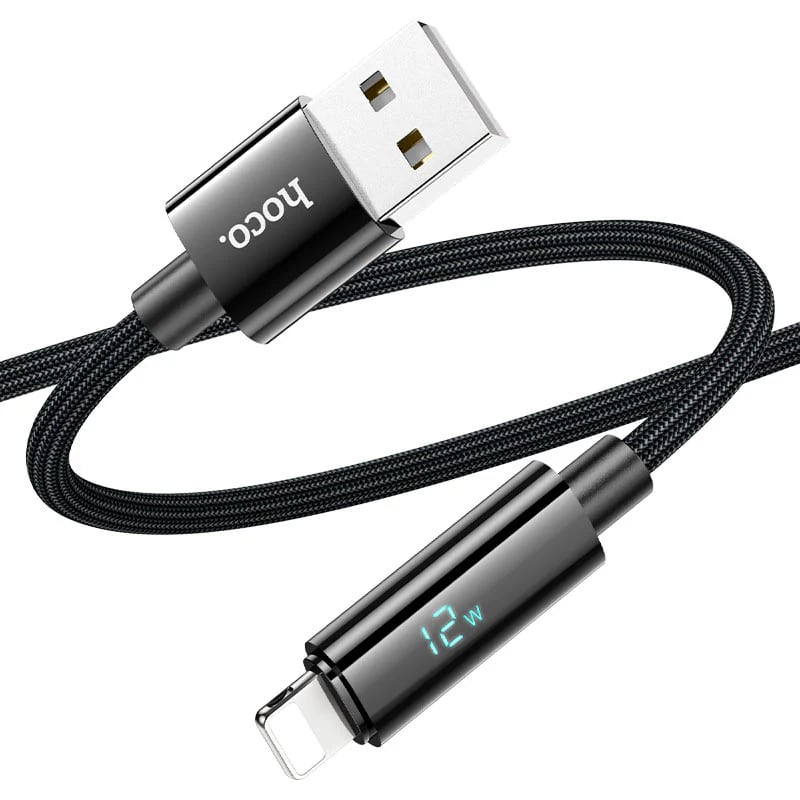 CABLE USB-A A LIGHTING 1.2M,12W, ENCORDONADO U1251