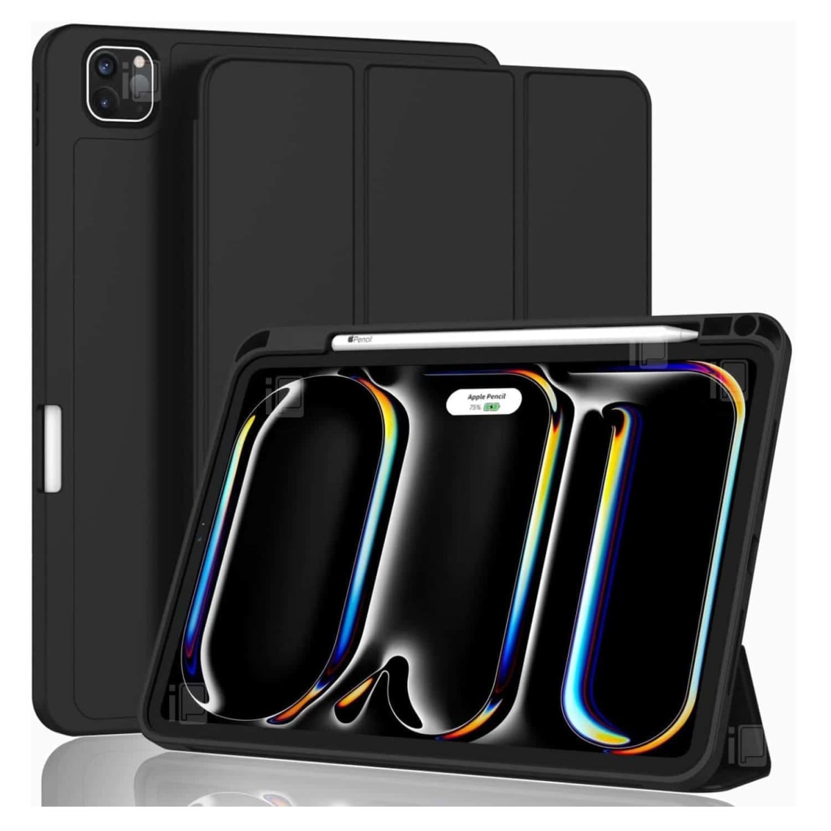 CARCASA SILICONA NEGRO CON TAPA, IPAD AIR 11 2024/2025 AIR 4/5 (10.9)1