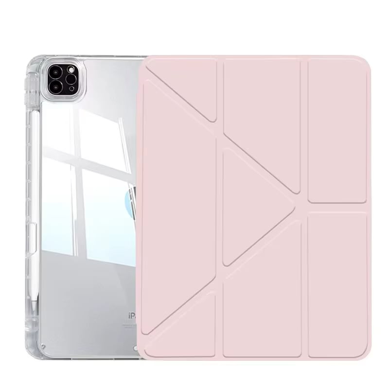 CARCASA TRANSPARENTE REFORZADA CON TAPA ROSADO IPAD 11 (A16)/10G (10.9)1