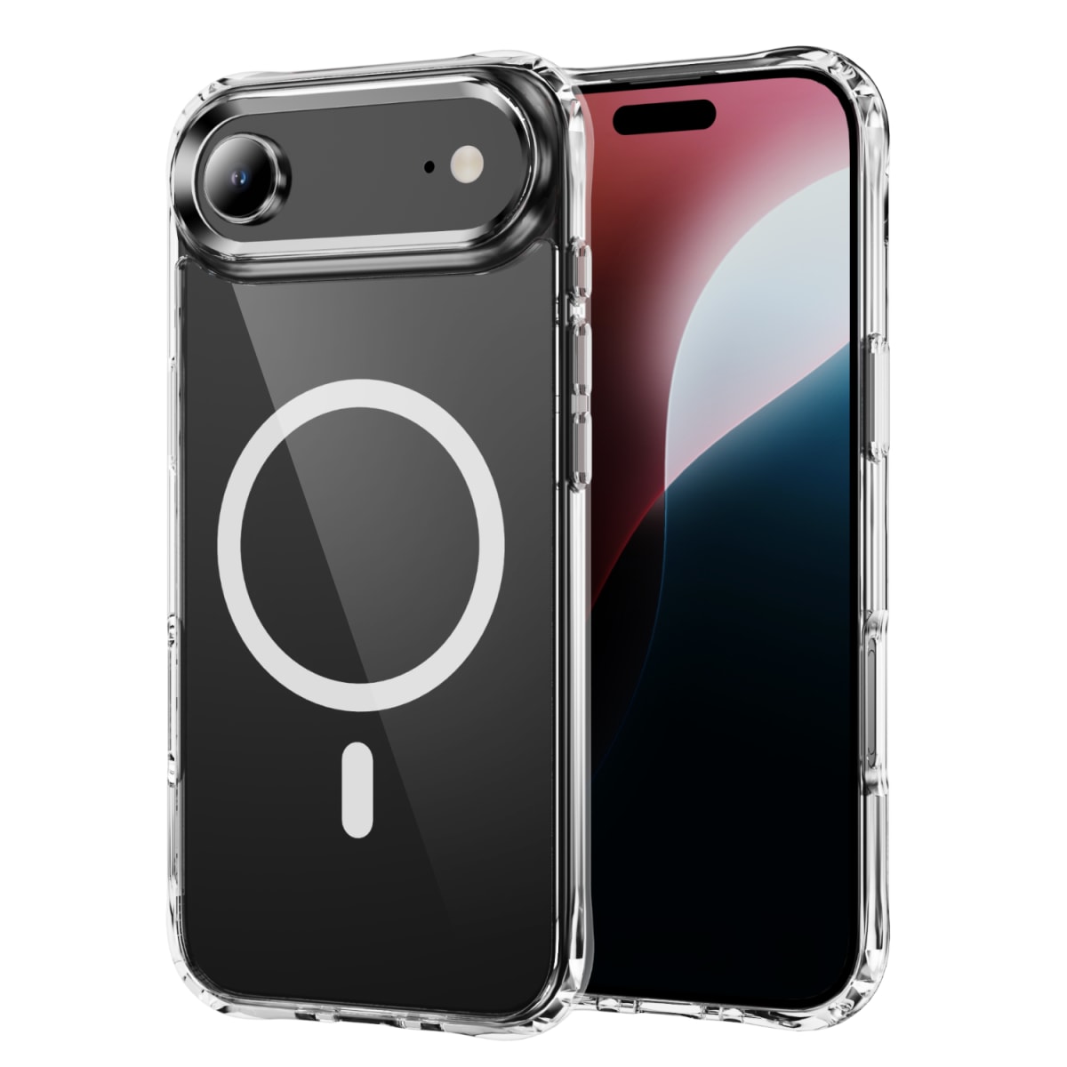 CARCASA TRANSPARENTE MAGSAFE REFORZADA IPHONE 17 AIR8