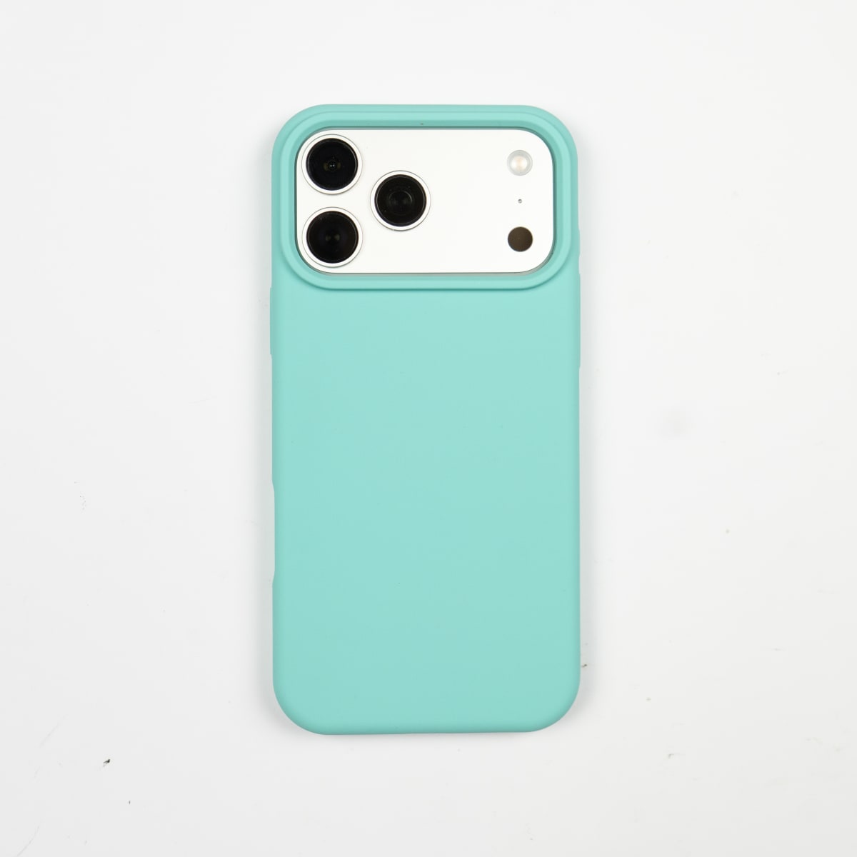 CARCASA DE SILICONA CON MAGSAFE IPHONE 17 PRO VERDE AGUA1