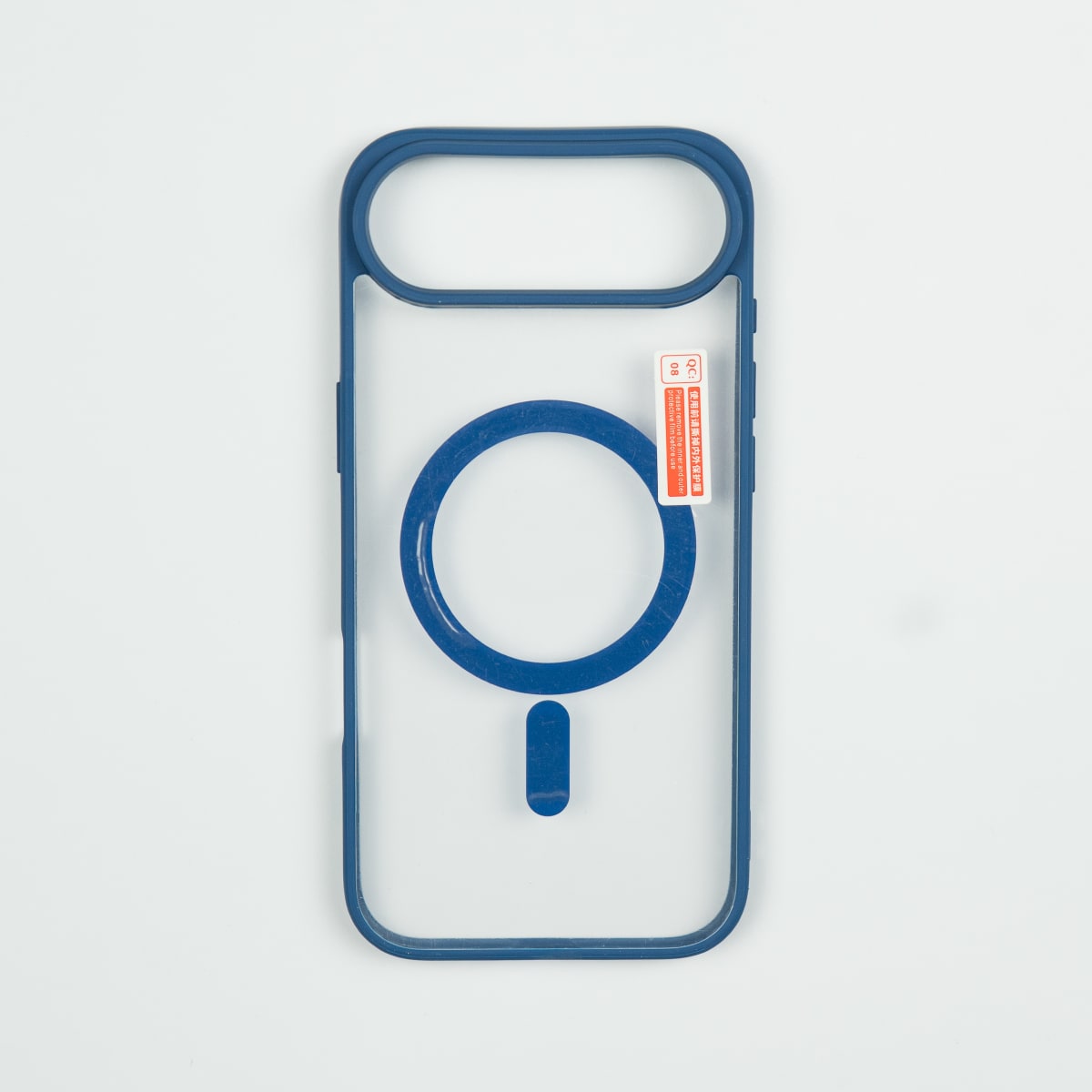 CARCASA MAGSAFE TRASPARENTE REFORZADA IPHONE 17 AIR AZUL1