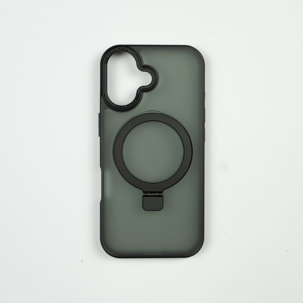CARCASA MATE NEGRO CON SOPORTE METALICO MAGSAFE IPHONE 171