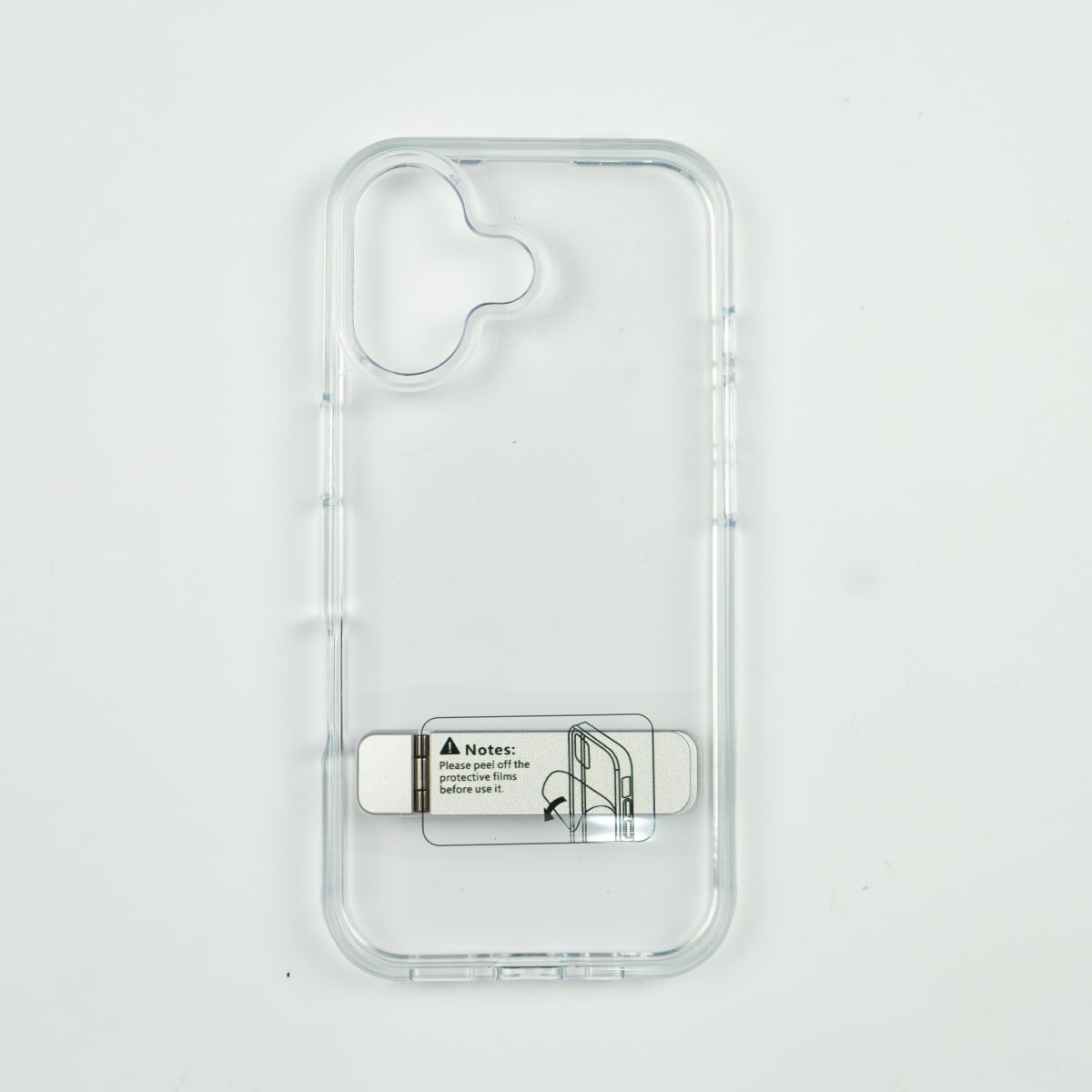 TRASPARENTE REFORZADA + SOPORTE METALICO IPHONE 171