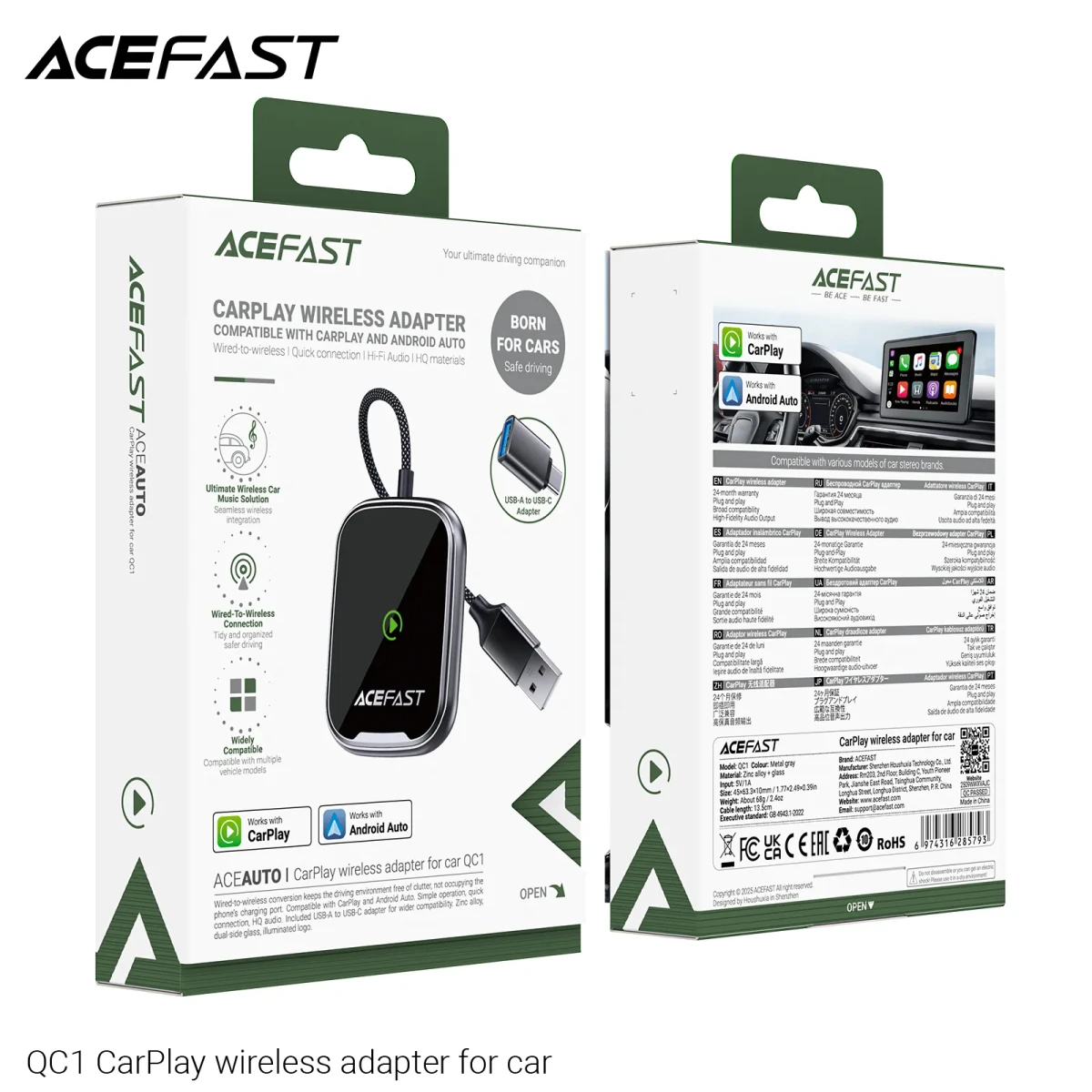 ADAPTADOR PARA CARPLAY INALAMBRICO (QC1)5