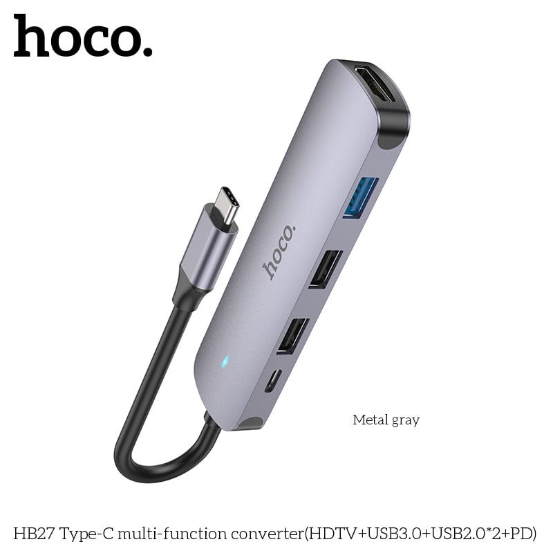 HUB USB-C (HDMI+USB-A3.0+USB-A2.0+USB-C) HB276