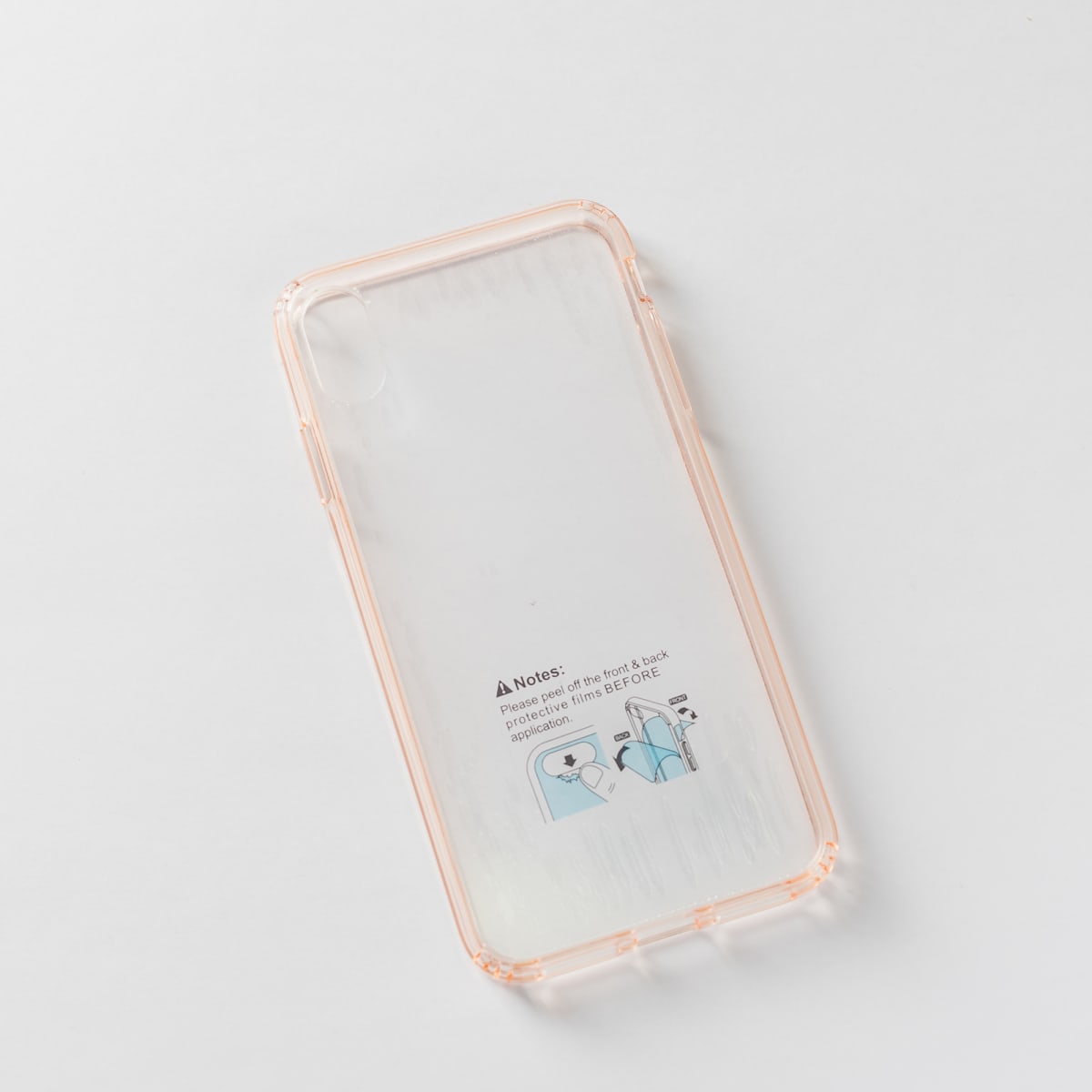 TRANSPARENTE + BORDE ROSADO IPHONE XS MAX1