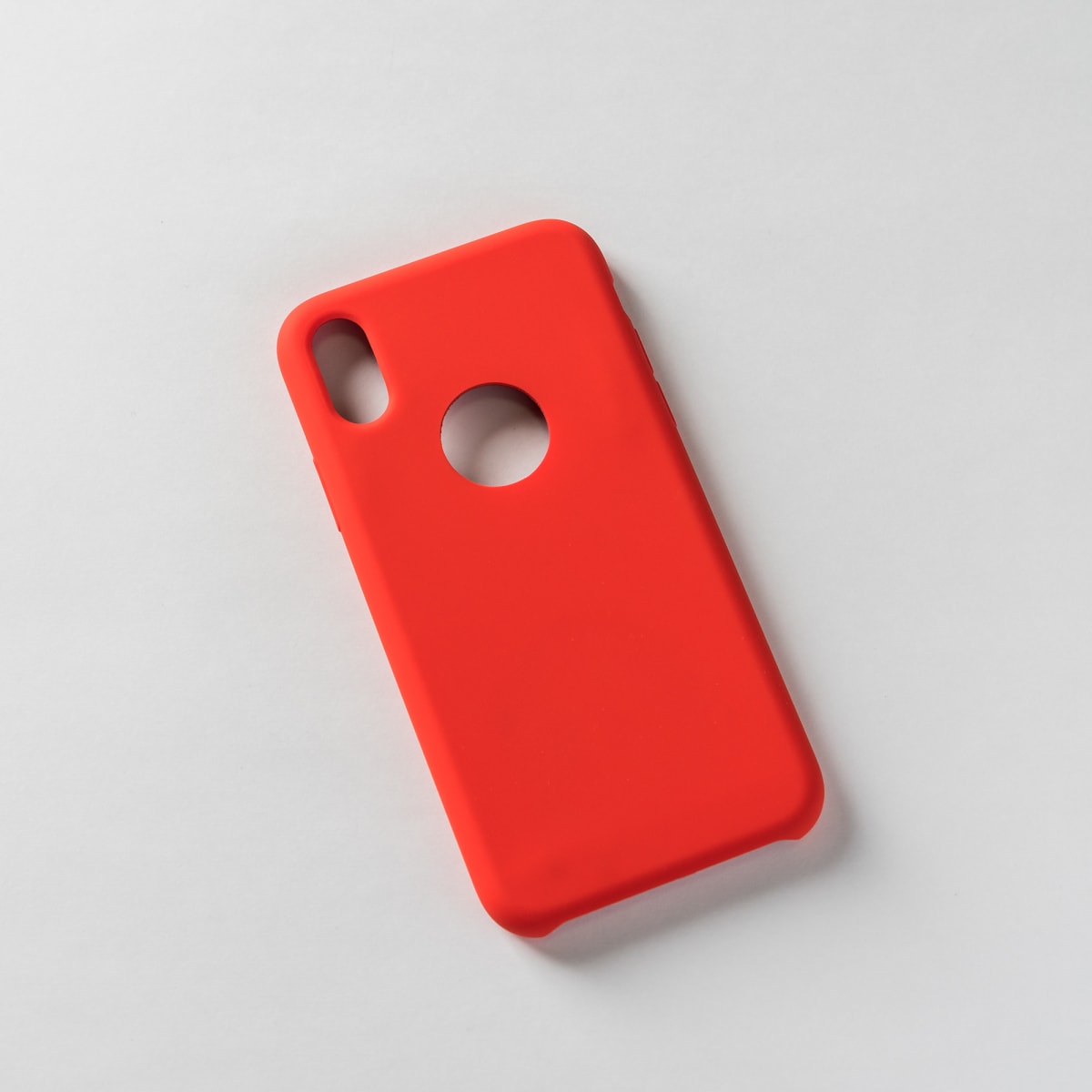 SILICONA SIN LOGO ROJO IPHONE X/XS1
