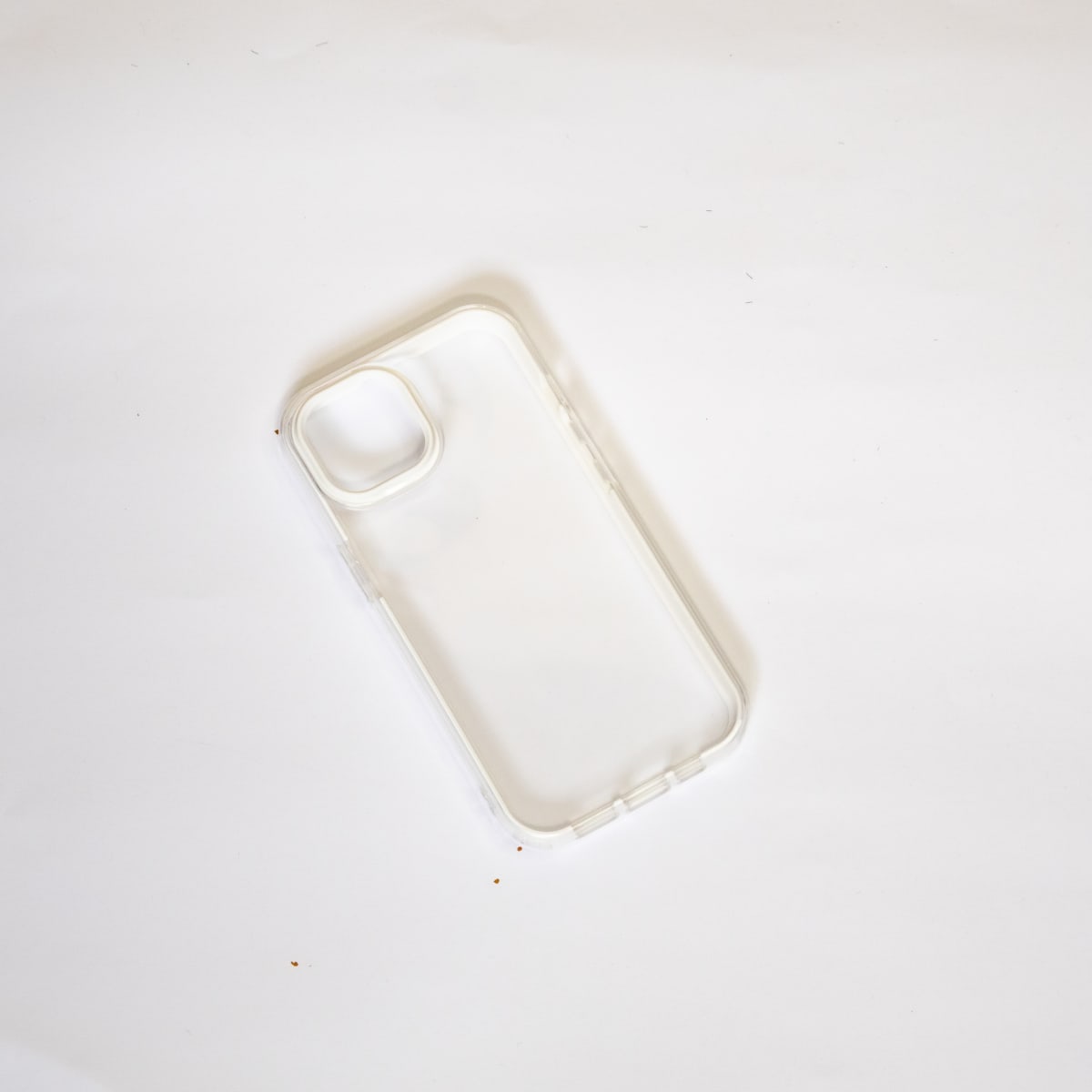 TRANSPARENTE CON BUMPER COLOR BLANCO IPHONE 111