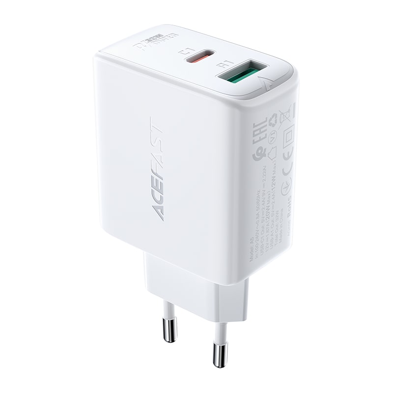 ENCHUFE 32W USB-C(20W) + USB-A(12W) (A5PD)3