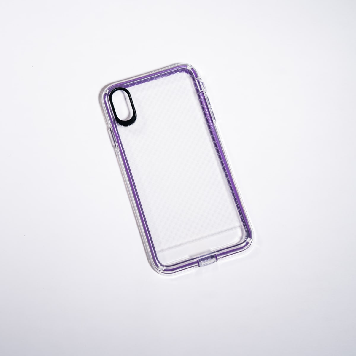 ANIGMA ANTIGOLPE BORDE INTERCAMBIABLE MORADO Y NEGRO IPHONE XS MAX2