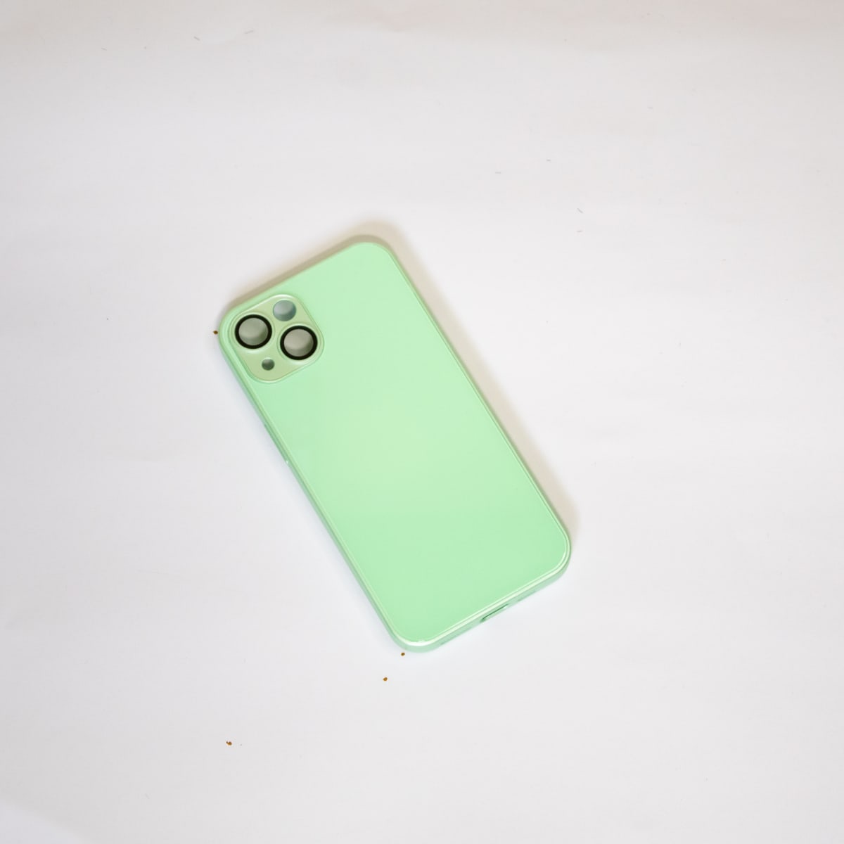 CARCASA VIDRIO 9D Y PROTECTOR CÁMARA - VERDE IPHONE 131