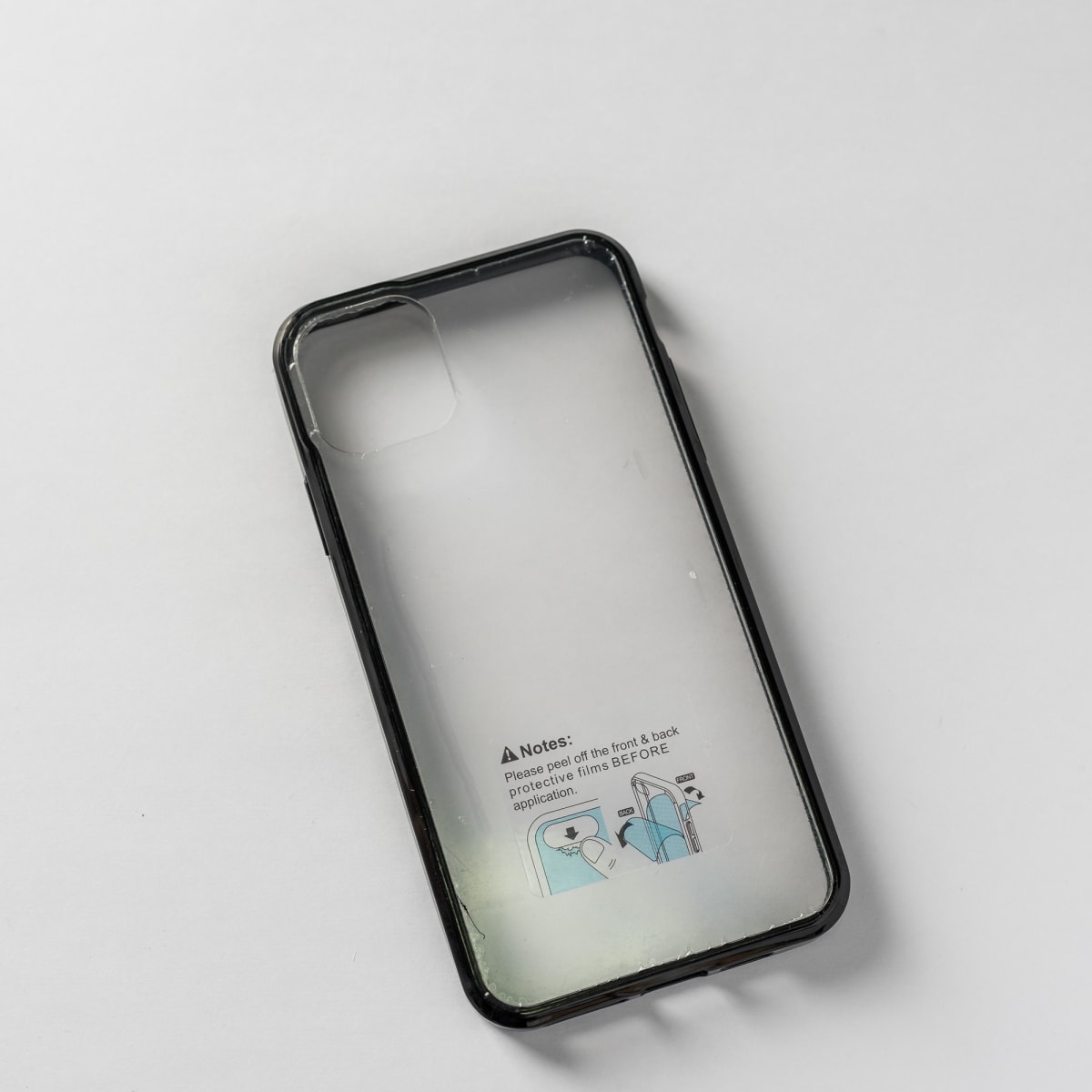 TRANSPARENTE + BORDE NEGRO IPHONE 11 PRO MAX1