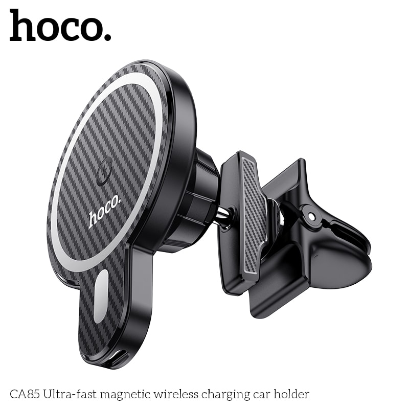 SOPORTE AUTO (CA85) MAGSAFE CON CARGA INALAMBRICA 15W1