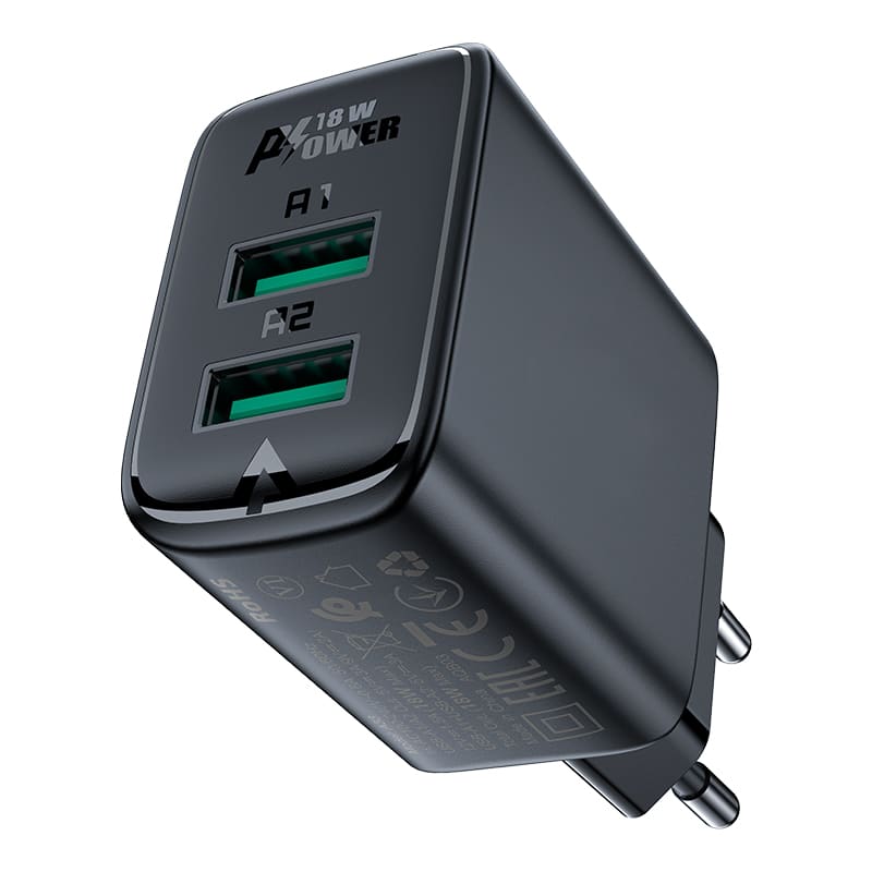 ENCHUFE 18W USB-A + USB-A (A33)2