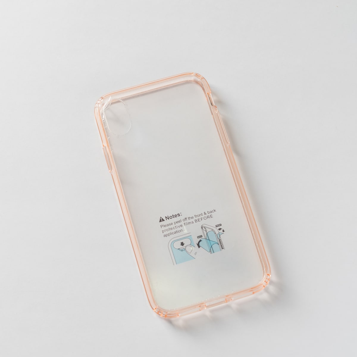TRANSPARENTE + BORDE ROSADO IPHONE XR1