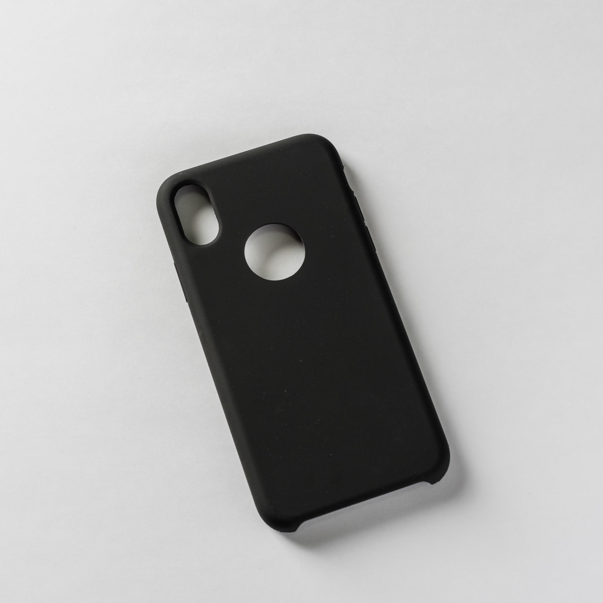 SILICONA SIN LOGO NEGRO IPHONE X/XS1