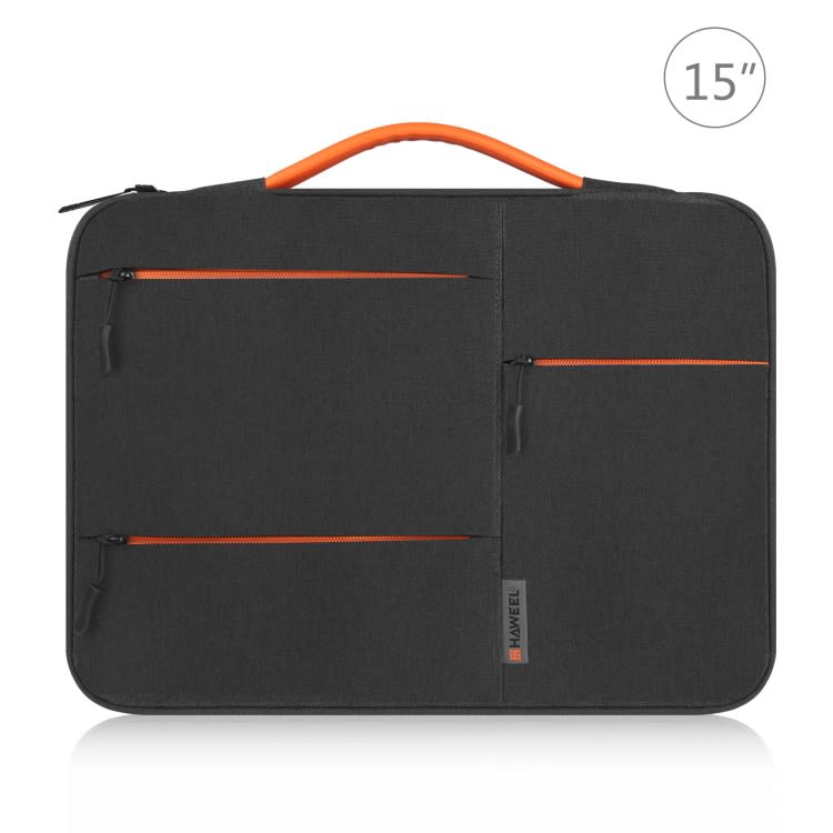 BOLSO PARA MACBOOK IMPERMEABLE CON BOLSILLOS NEGRO 13.5