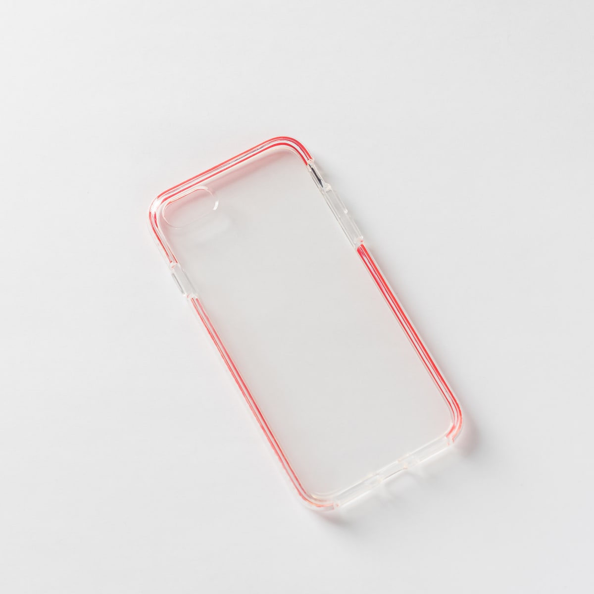 BLANDA TRANS + BORDE ROJO IPHONE 7/8/SE21