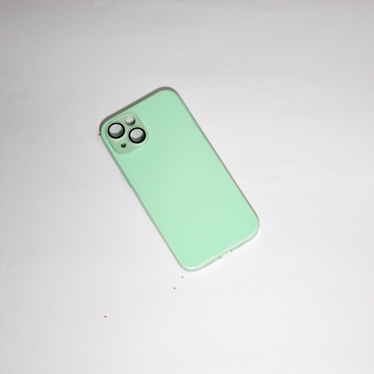 CARCASA VIDRIO 9D Y PROTECTOR CÁMARA - VERDE IPHONE 141