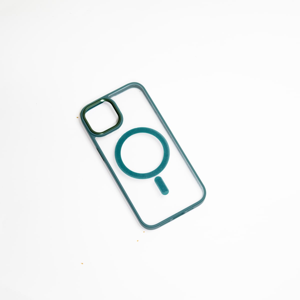 TRANSPARENTE BORDE COLOR MAGSAFE IPHONE 14 VERDE1
