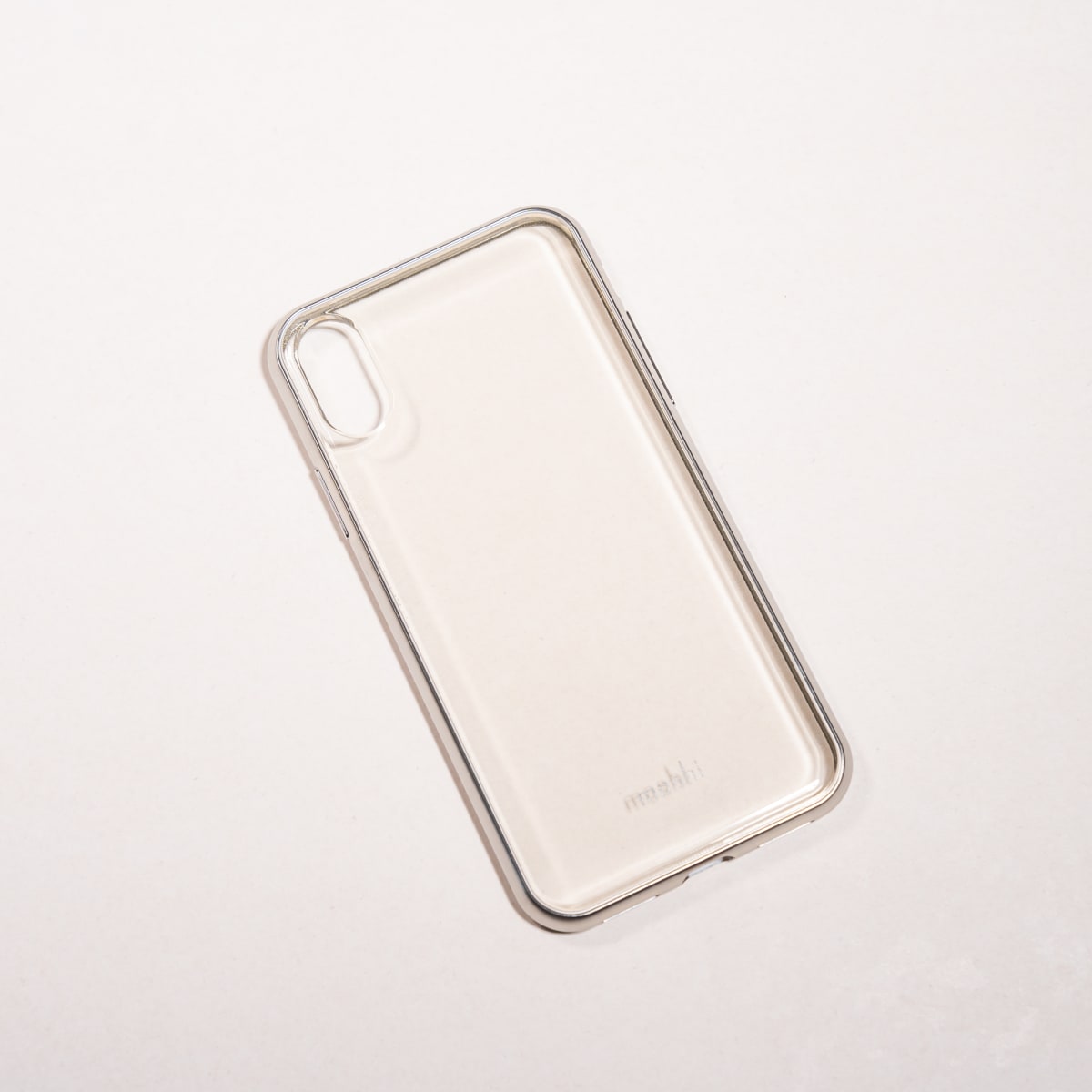 MOSHI TRANSPARENTE BORDE PLATA IPHONE X/XS1
