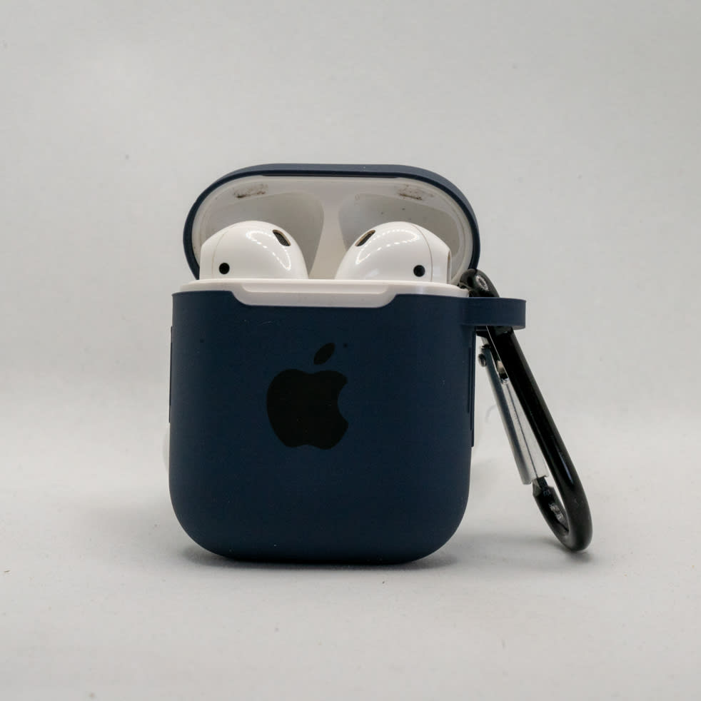 FUNDA SILICONA AIRPODS  1ER Y 2DA NEGRO1