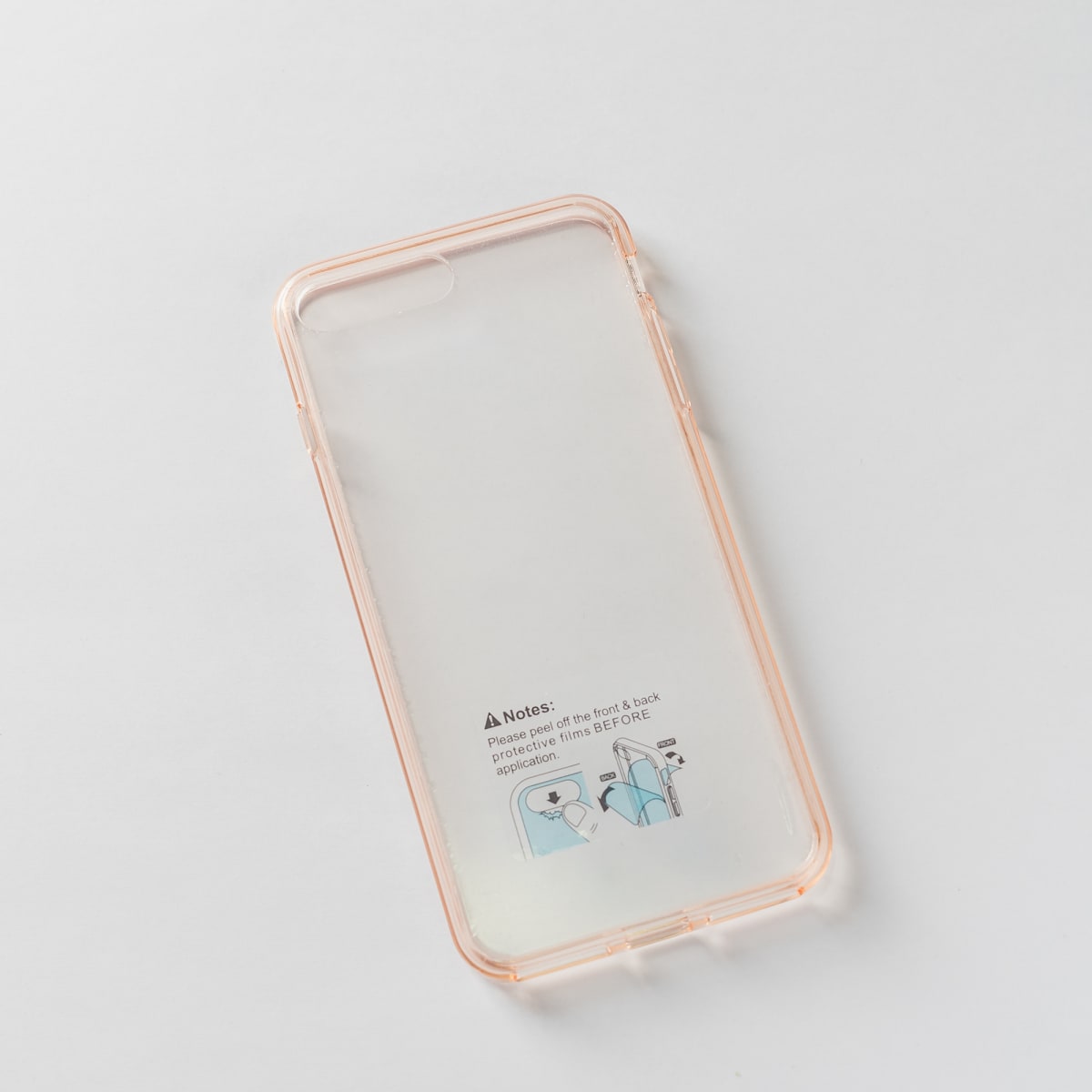 TRANSPARENTE + BORDE ROSADO IPHONE 7P/8P1