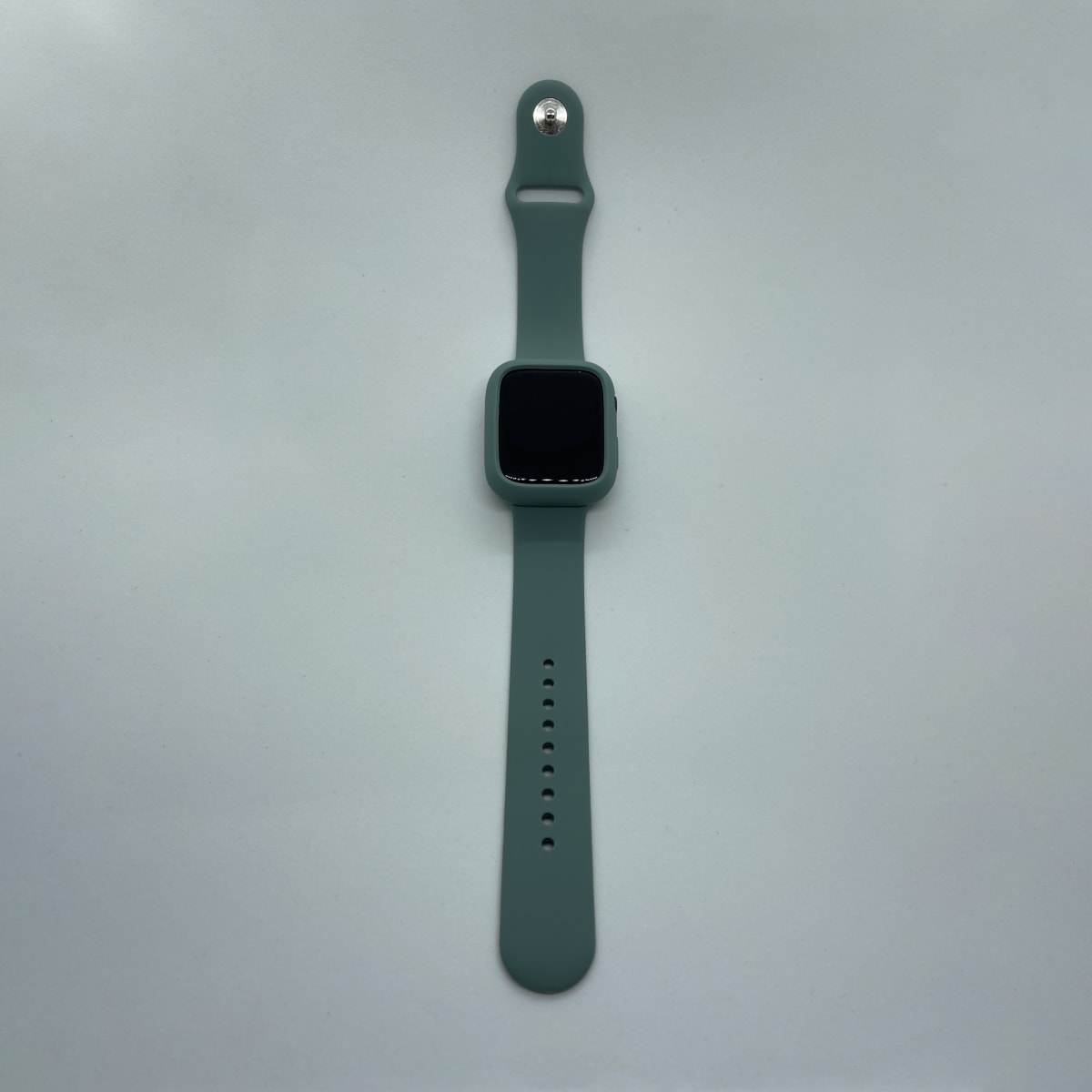 CORREA + CARCASA SILICONA VERDE PETROLEO 41MM1