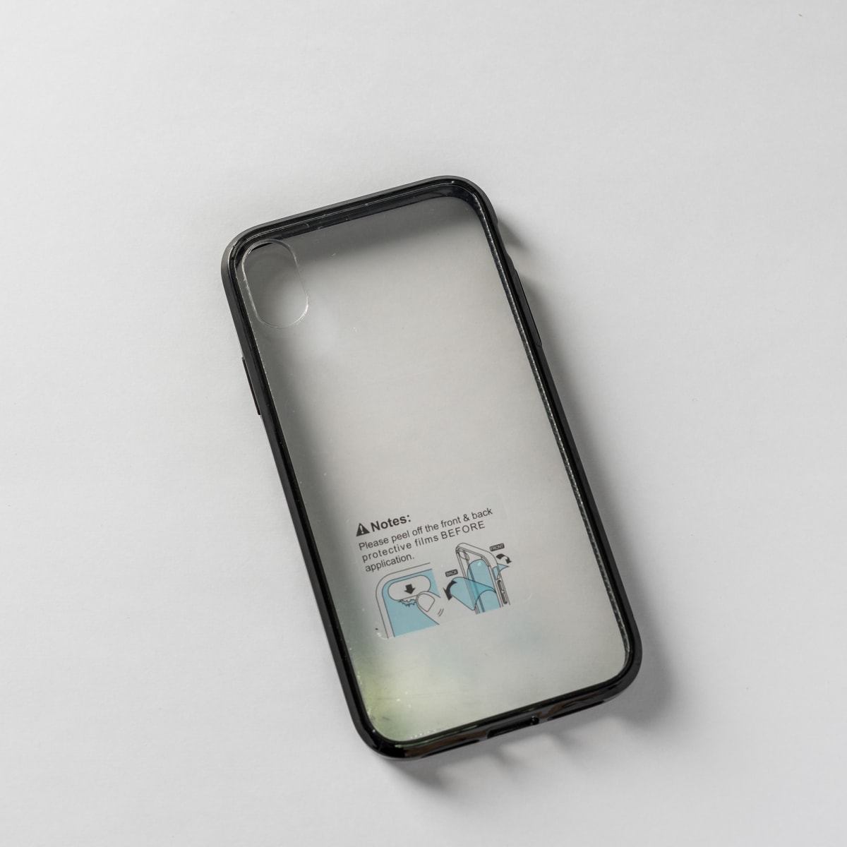 TRANSPARENTE + BORDE NEGRO IPHONE XR1