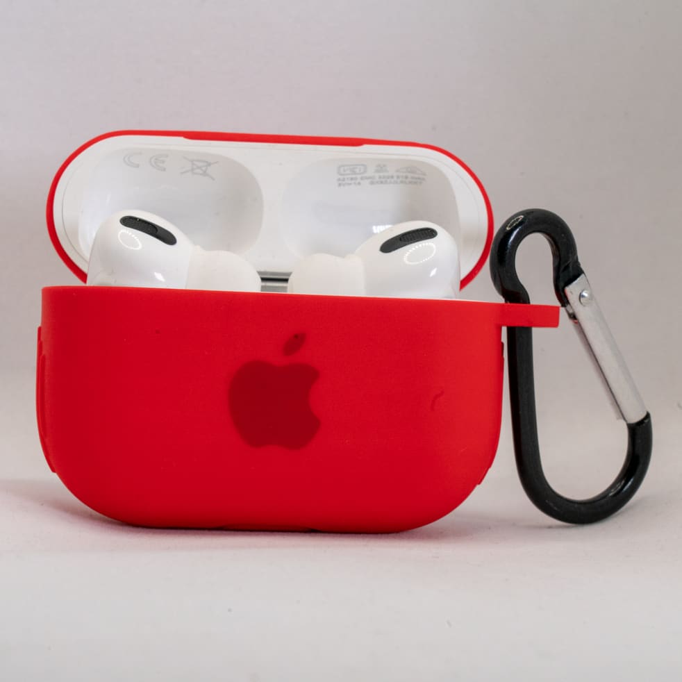 FUNDA SILICONA AIRPODS PRO ROJO1